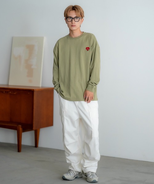 「SIDEWAY STANCE」 長袖Tシャツ SMALL ホワイト系その他2 メンズ