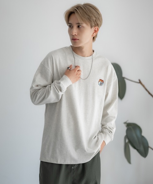「SIDEWAY STANCE」 長袖Tシャツ SMALL ホワイト系その他2 メンズ