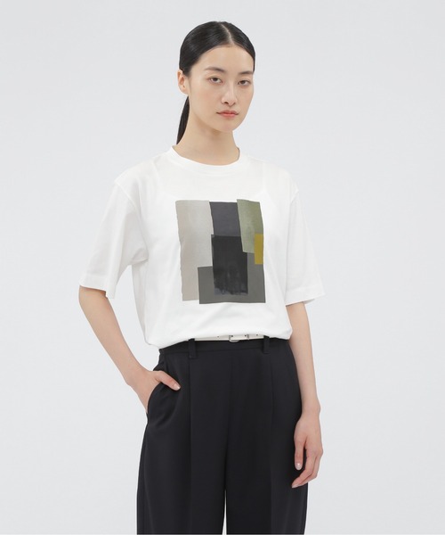 tシャツ COLLAGE PRINT COTTON  JERSEY レディース