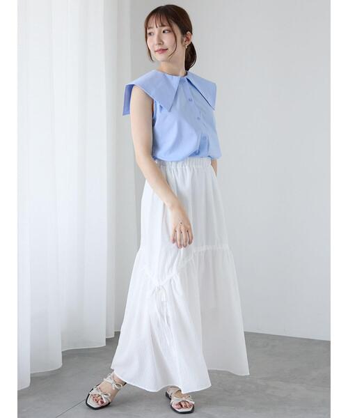 2019SS  cen.   myclozette  セーラーカラーブラウス Te chichi TERRASSE ブラウス シャツ セーラーカラーノースリシャツ