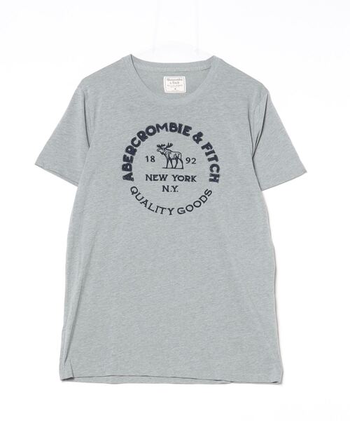 Abercrombie&Fitch 「Abercrombie&Fitch」 刺繍半袖Tシャツ M