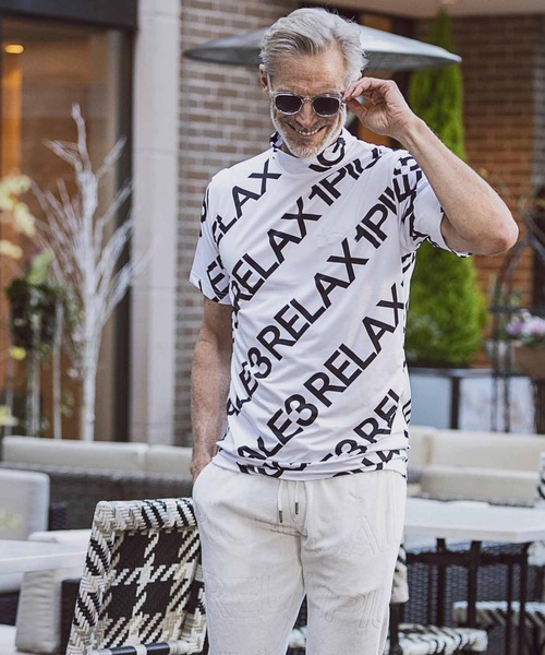 「1PIU1UGUALE3 RELAX 」 半袖Tシャツ S ホワイト メンズ