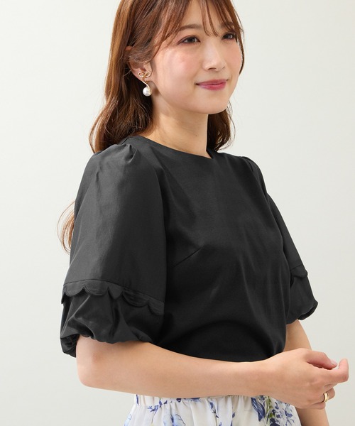 tシャツ 「大人気追加」「手洗いOK」ボリューム袖カットソー レディース