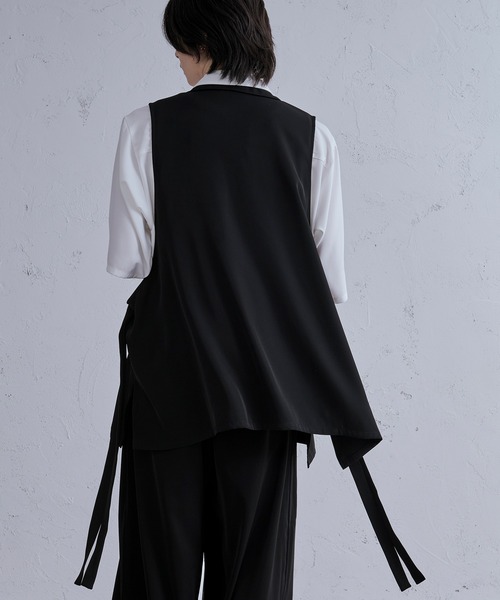 Ellno Loset ベスト ジレ トロミテーラードジレ/SETUP対応