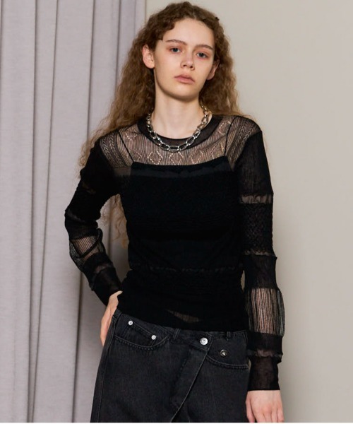 MAISON SPECIAL メゾンスペシャル　 ニット　フーディー MAISON SPECIAL ニット セーター 「25AW PRE-ORDER」Sheer