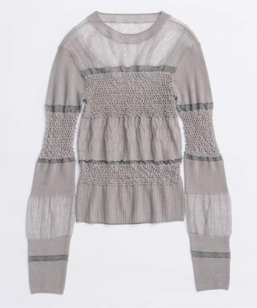 MAISON SPECIAL メゾンスペシャル　 ニット　フーディー MAISON SPECIAL ニット セーター 「25AW PRE-ORDER」Sheer