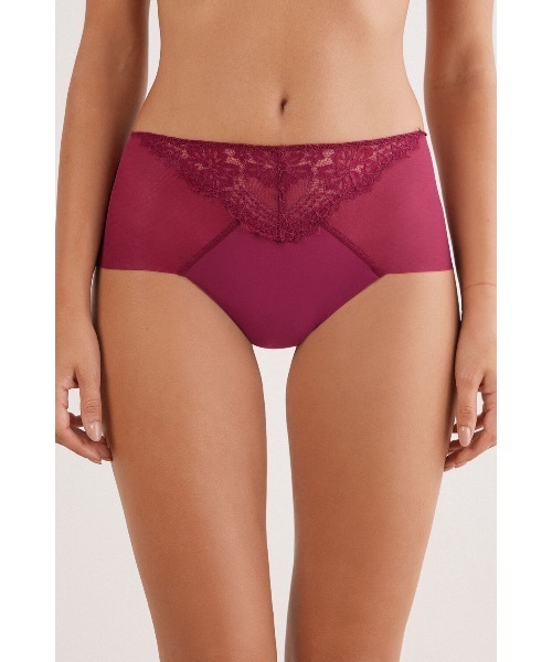 ★Intimissimi★ハートチャームブラジリアンショーツ★パンツ下着★赤M★ レース ブラジリアン（ショーツ）｜Intimissimi（インティミッシミ）の