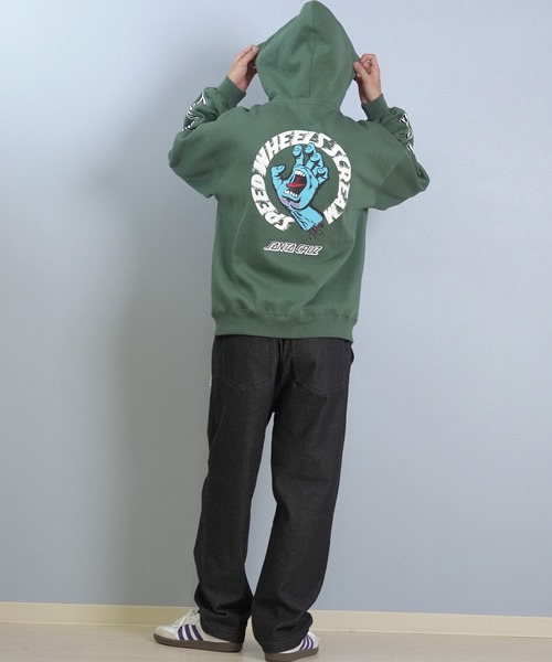 SANTA CRUZ（サンタクルーズ） パーカー SW STRIP HOODED PARKER