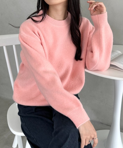 CLEA ニット セーター クルーネックニットプルオーバー レディース