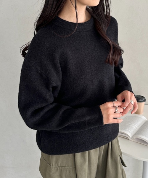CLEA ニット セーター クルーネックニットプルオーバー レディース
