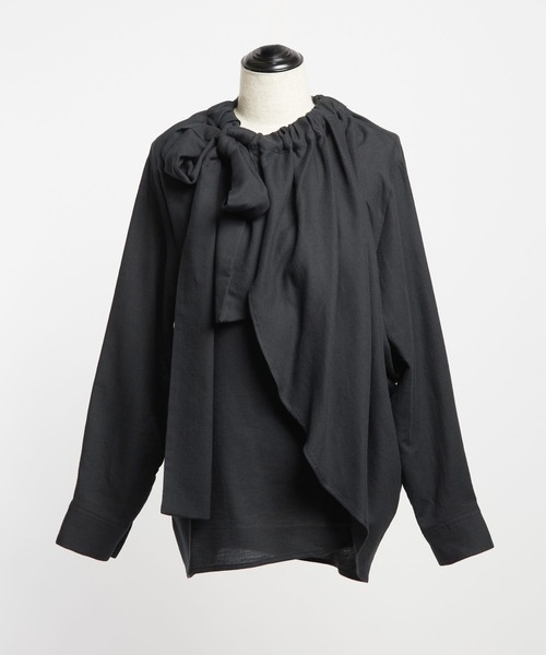 gomme（ゴム） ブラウス シャツ C/Wビエラ ライトドレープブラウス