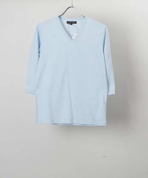 m⸜❤︎⸝ garsonwave 「garsonwave」 7分袖Tシャツ M サックスブルー メンズ