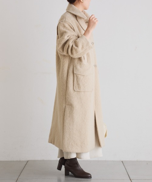 COLLAGE GALLARDAGALANTE シャギー　ベージュコート COLLAGE GALLARDAGALANTE コート アウター シャギーコート/WEB