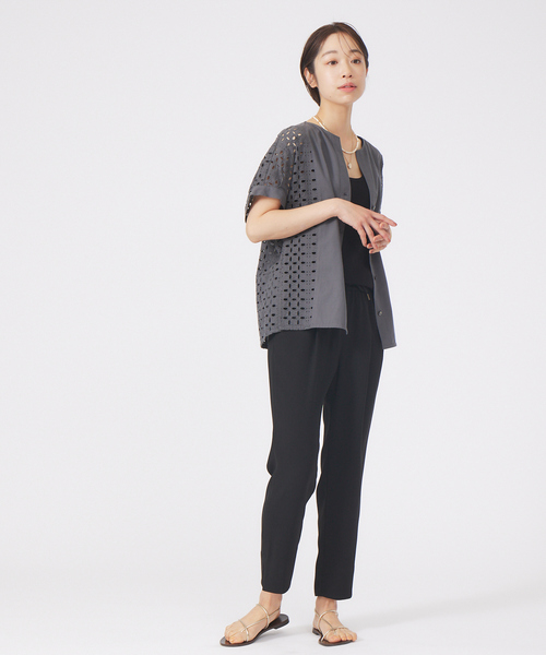 「qualite」 スラックス 36 ベージュ レディース_画像3