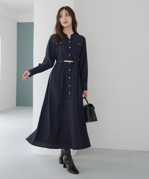 Andemiu（アンデミュウ） ワンピース 「WEB限定」キンボタンサファリ