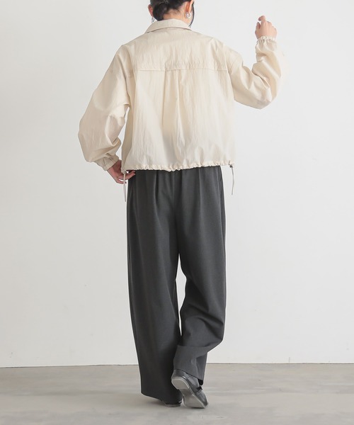 「for/c」 ナイロンブルゾン LL ブラック レディース_画像3