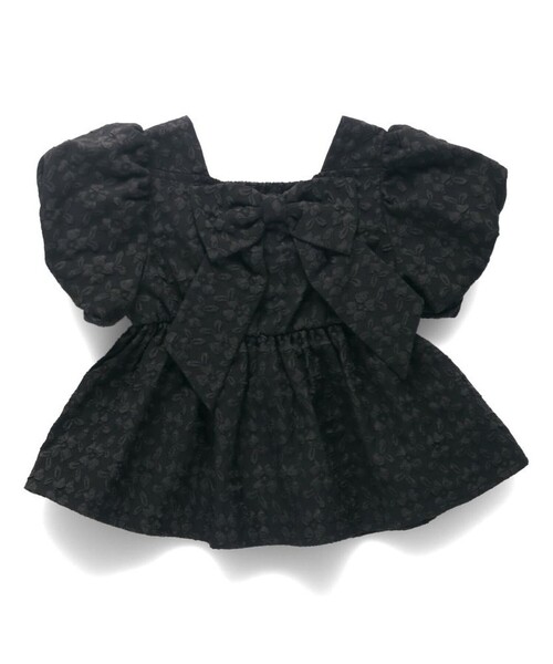 「branshes」 「KIDS」半袖ブラウス 110 ブラック キッズ_画像8