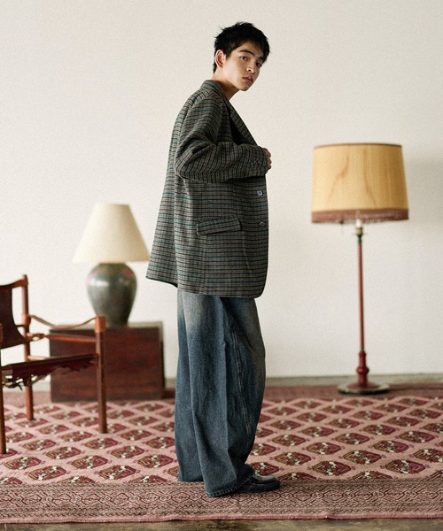 Bleme ジャケット テーラードジャケット クラシック ツイード チェック