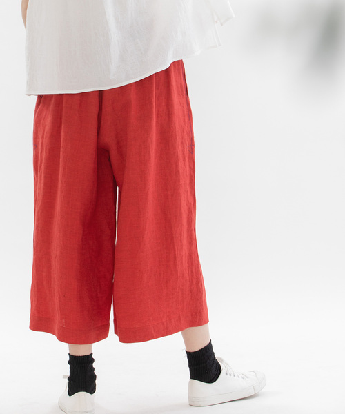 「nop de nod」 イージーパンツ M レッド レディース_画像6