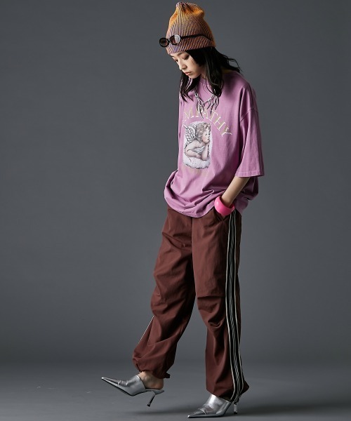 「GEVS.」 半袖Tシャツ 5L ピンク レディース_画像4