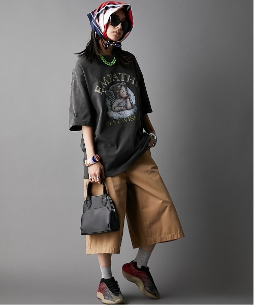 「GEVS.」 半袖Tシャツ 5L ピンク レディース_画像9