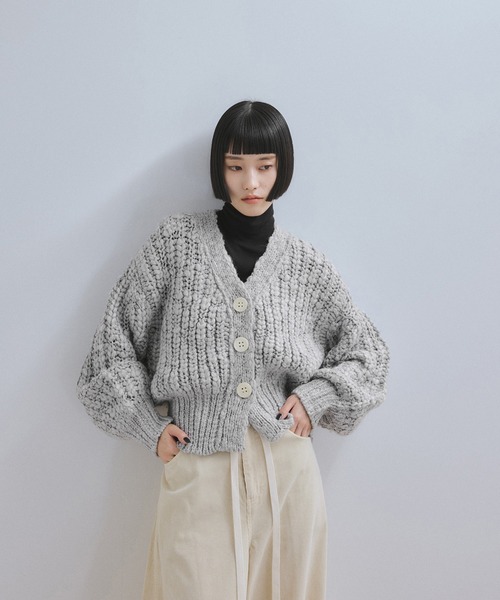 ADAM ET ROPE'（アダムエロペ） カーディガン 「WEB限定」ローゲージ