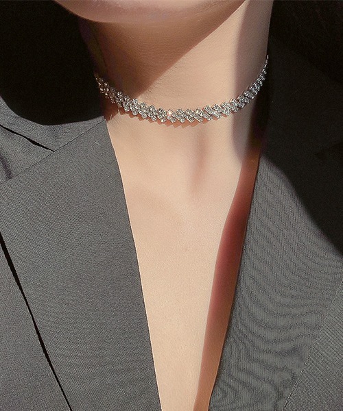 ARCHIVER ネックレス 「Bz」ビジューストーンチョーカーネックレス