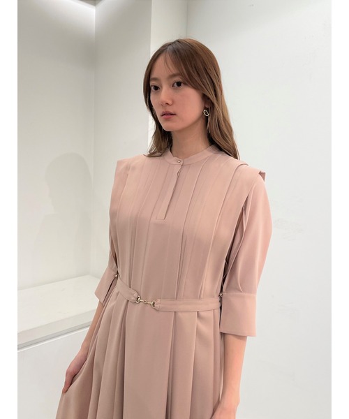 SNIDEL（スナイデル） 7分袖ワンピース 0 ネイビー レディース