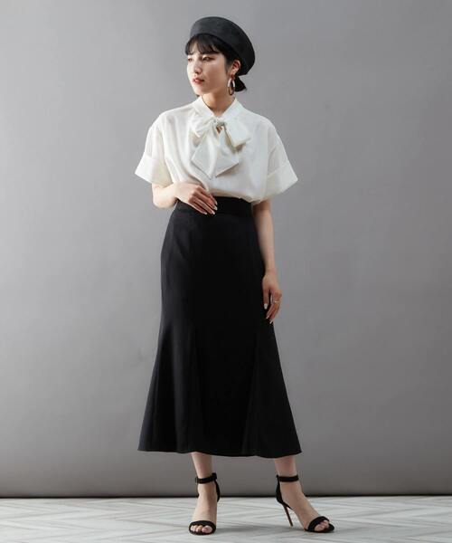 「TIARA」 半袖ブラウス FREE ホワイト レディース_画像8