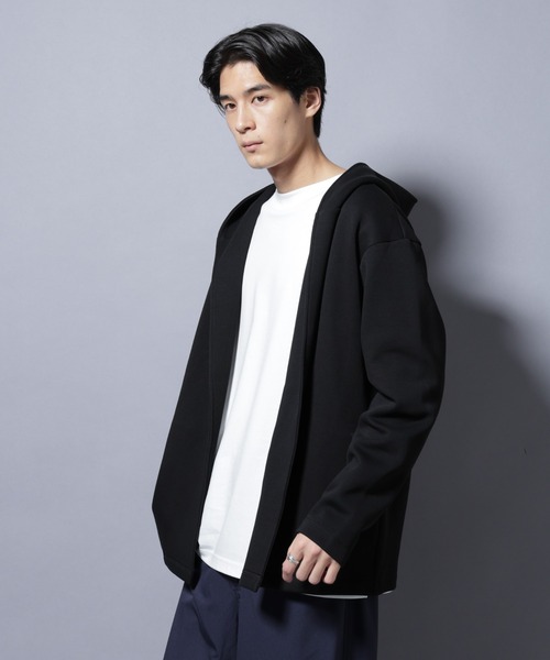 NANO universe（ナノ・ユニバース） パーカー ダンボール 着流し