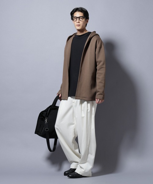 NANO universe（ナノ・ユニバース） パーカー ダンボール 着流し