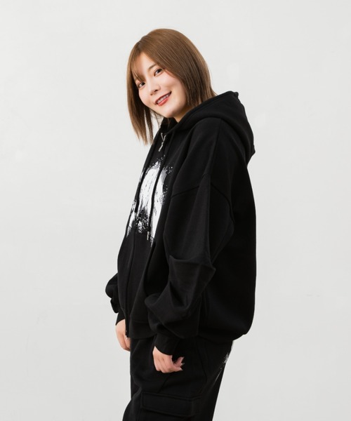 服/ファッション パーカー メンズ レディース MONO-MART（モノマート） パーカー スウェードライク ボア オーバー