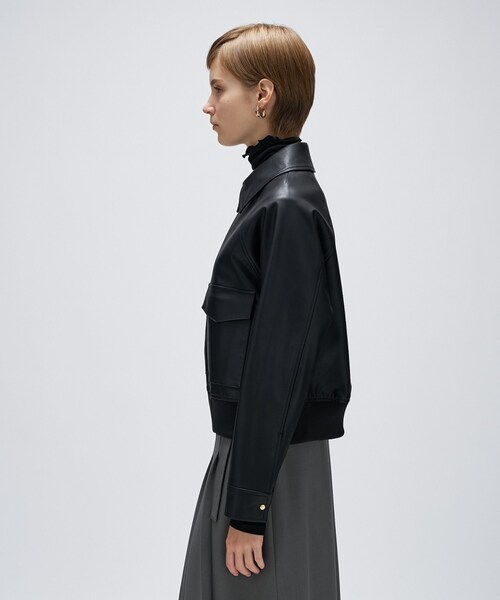 ステンカラーフォルムブルゾン cloenc（クロエンス） ブルゾン アウター 「セットアップ」ステン