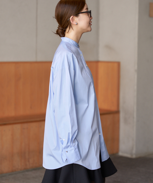 IENA（イエナ） ブラウス シャツ スビンコットンビブシャツ レディース