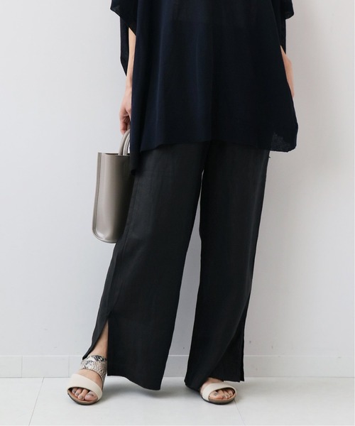 「JOURNAL STANDARD relume」 イージーパンツ 36 グリーン レディース_画像2