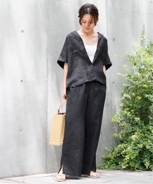 「JOURNAL STANDARD relume」 イージーパンツ 36 グリーン レディース_画像3