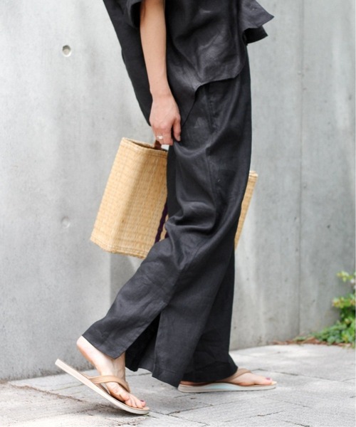 「JOURNAL STANDARD relume」 イージーパンツ 36 グリーン レディース_画像6