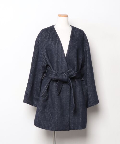 UNTITLED（アンタイトル） ノーカラーコート 44 ブルー系その他