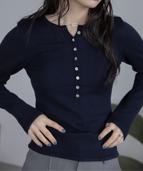 チャコット♡ヘンリーボーンハイネックニットトップM 13200円　新品未開封 CREDONA（クレドナ） tシャツ HENRY HIGH NECK TOPS/ヘンリー