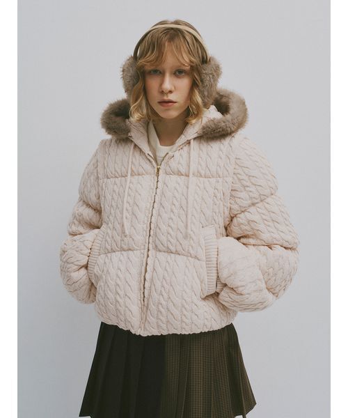   ダウンジャケット　ファーダウン FURFUR（ファーファー） ダウンコート ダウンジャケット 4WAYニット