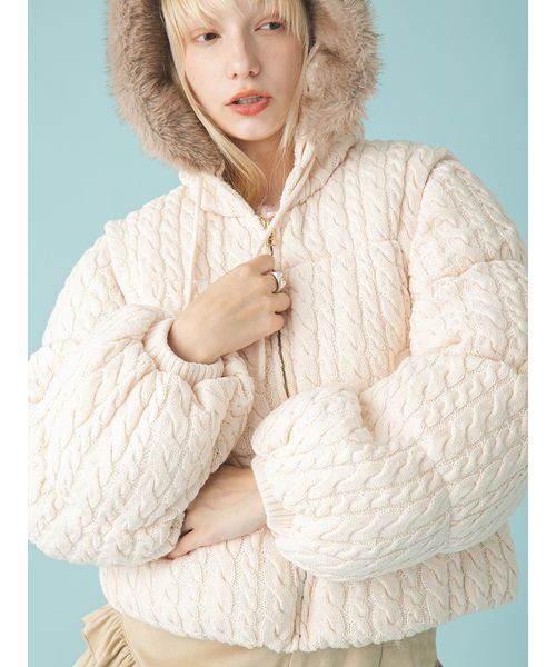 FURFUR（ファーファー） ダウンコート ダウンジャケット 4WAYニット