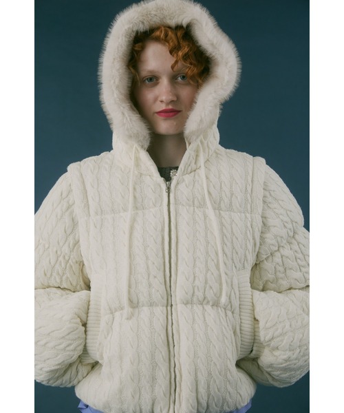 FURFUR（ファーファー） ダウンコート ダウンジャケット 4WAYニット