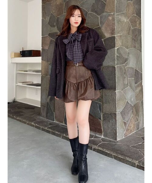 【タグ付き】試着のみ　rosymonster POSY バルーンショートパンツ dazzlin（ダズリン） パンツ バルーンドッキングショートパンツ