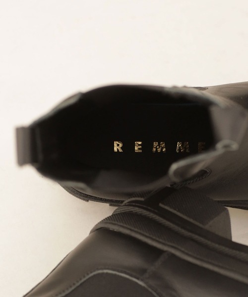 「REMME」 ショートブーツ 38 ブラック レディース_画像4