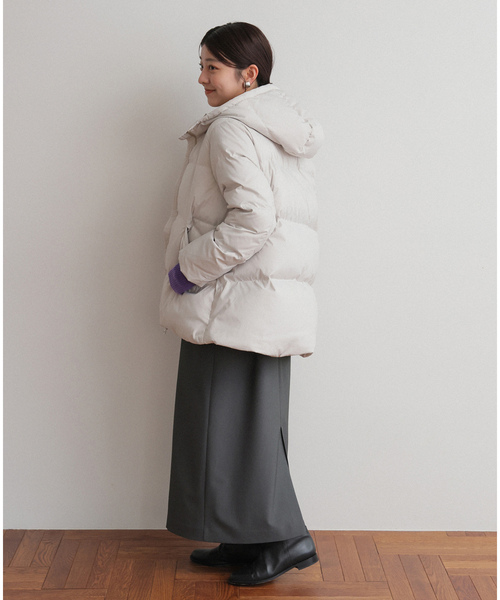 IENA（イエナ） ダウンジャケット 38 ベージュ レディース : ZOZOTOWN