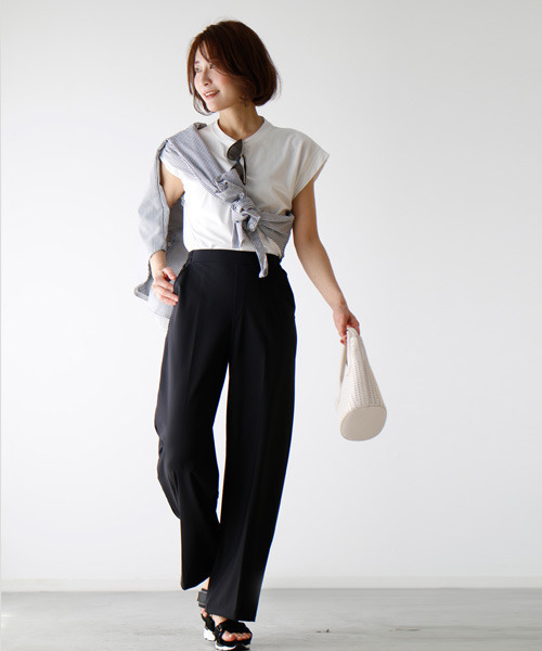 「Ehre style」 スラックス FREE ミント レディース_画像9