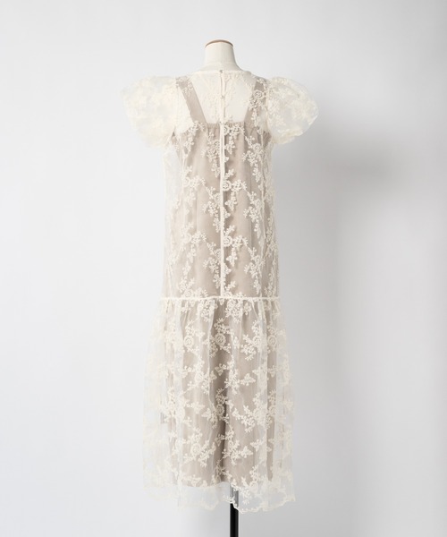 「moi tytto」 半袖ワンピース SMALL ナチュラル レディース_画像4