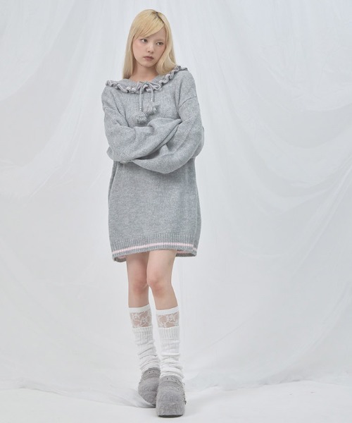 Fickle Bebe / フィクルベベ　ＦＢセーラーカラーニット　ワンピース FBセーラーカラーニット | Fickle Bebe