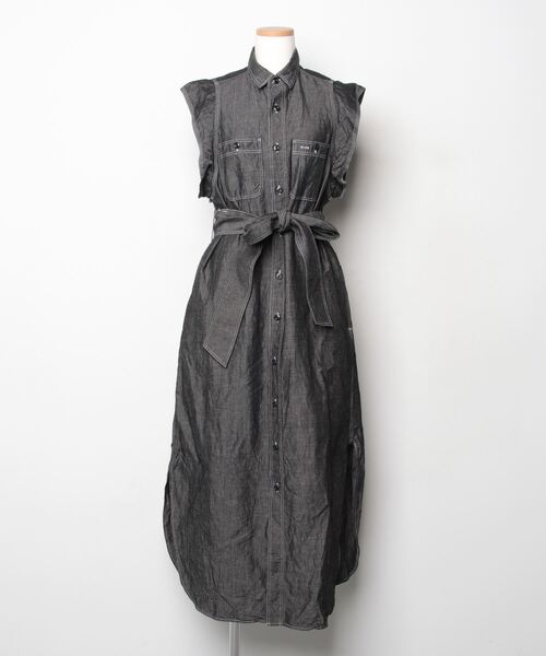 HYKE（ハイク） シャツワンピース S グレー レディース : ZOZOTOWN