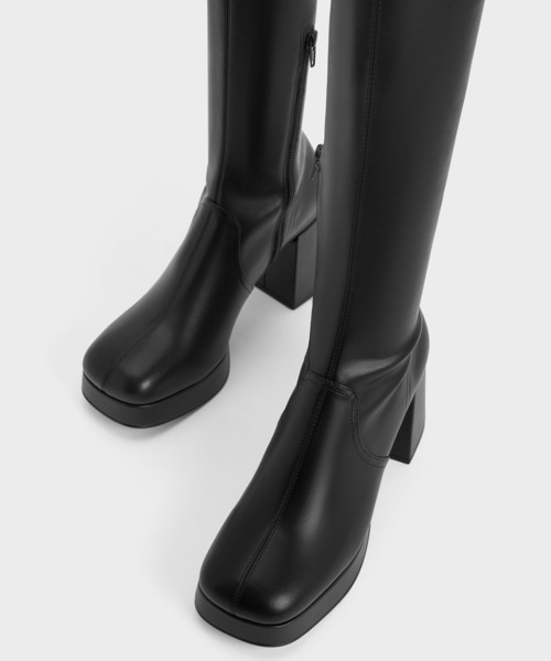 unknown様購入予定 【CHARLES & KEITH】ロングブーツ CHARLES ＆ KEITH（チャールズ&キース） 「CHARLES & KEITH」 ロング